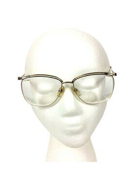 Elizabeth Arden Womens Aviator Eyeglasses Frames Gold & Blue Wire 56-15-140
